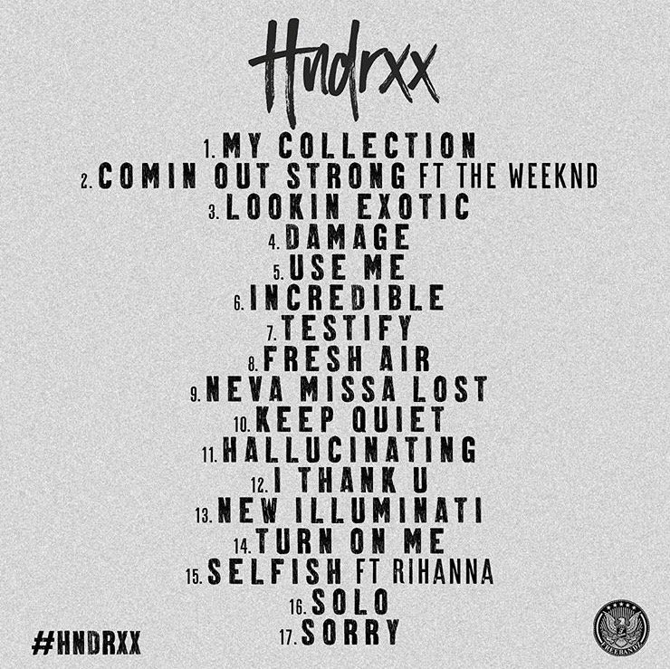 La tracklist de HNDRXX, le second album de Future en une semaine.