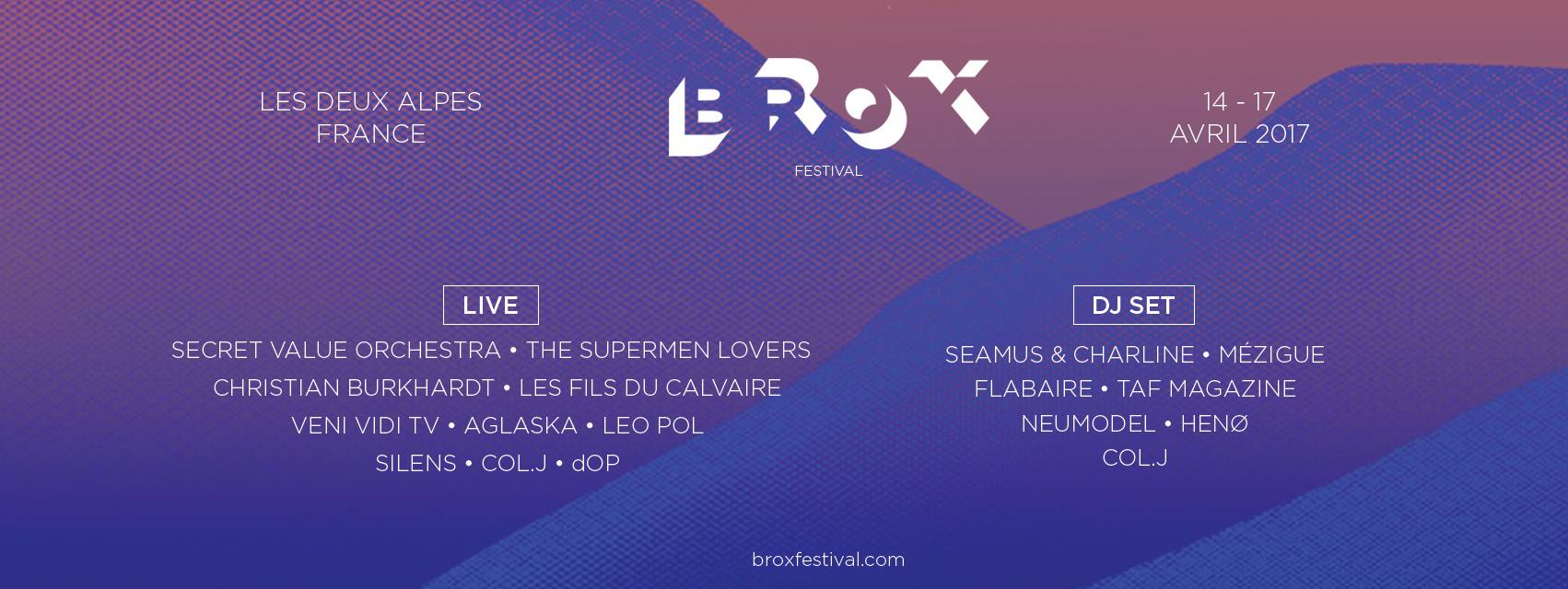 Le flyer du Brox Festival 2017
