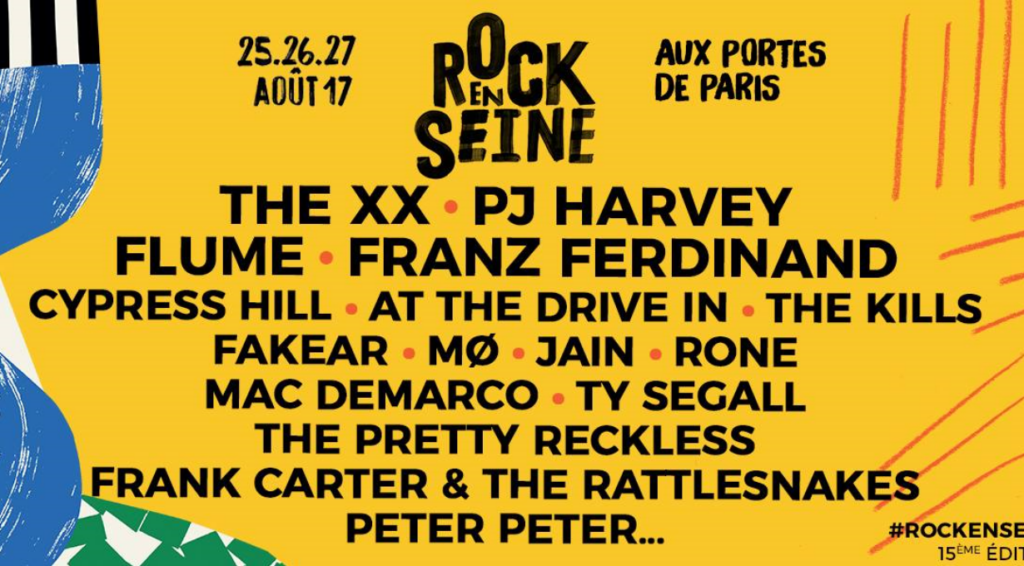 Affiche de la 15ème édition de Rock en Seine