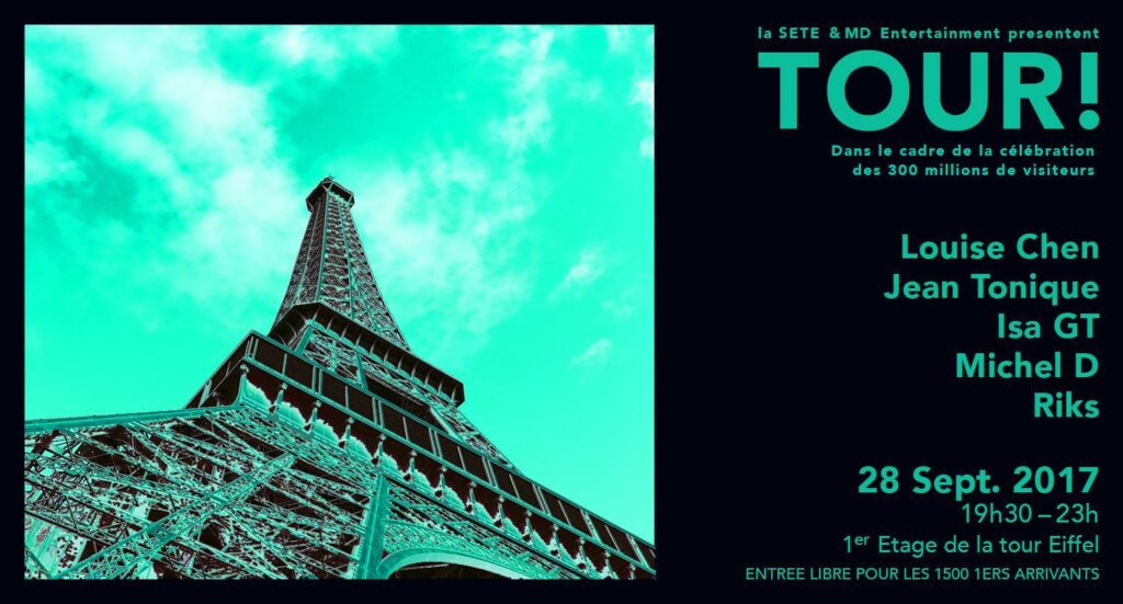TOUR! - 300 Millions de Mercis, le jeudi 28 septembre 2017 au premier étage de la Tour Eiffel.