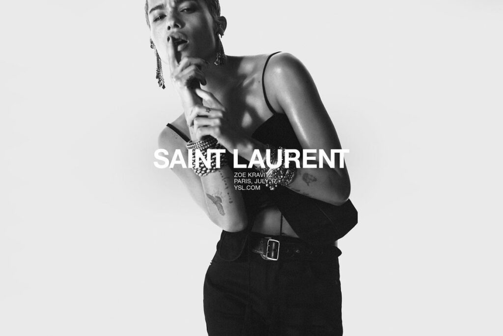 Zoe Kravitz x Saint Laurent