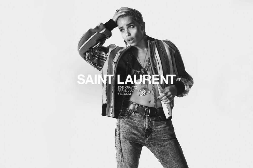 Zoe Kravitz x Saint Laurent