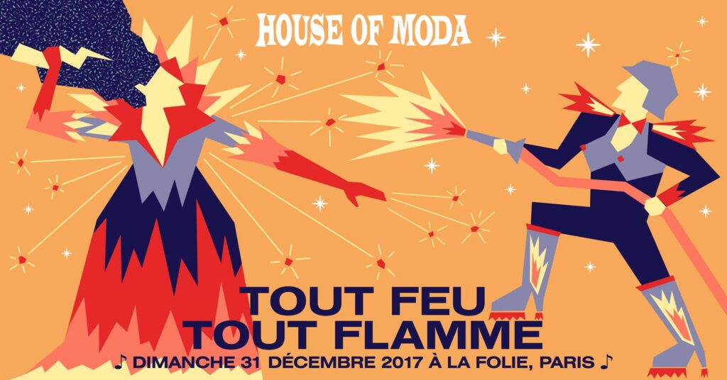 L'after de la House of Moda au club A la Folie le 1er janvier 2018