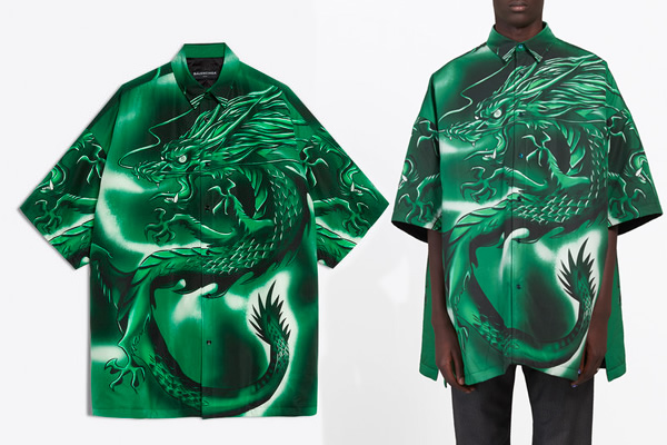 La chemise dragon à 1395€