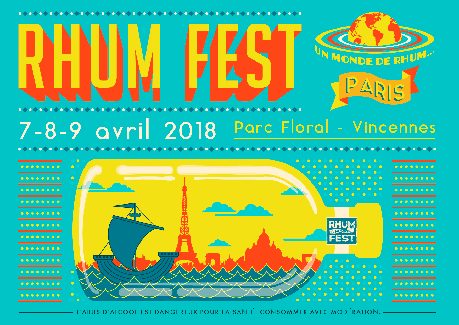 L'affiche du Rhum Fest Paris 2018