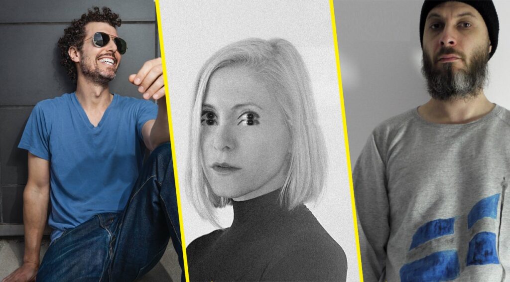 Josh Wink, Ellen Allien et Levon Vincent, trois des artistes bookés lors des 5 ans du collectif Newtrack le 14 avril 2018