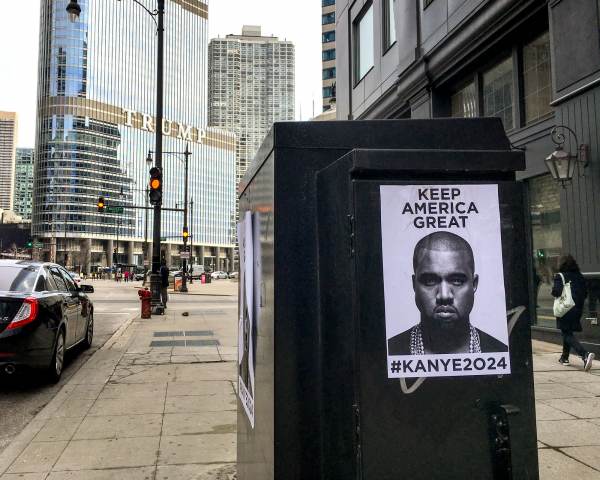 Affiche Kanye West 2024 à Chicago