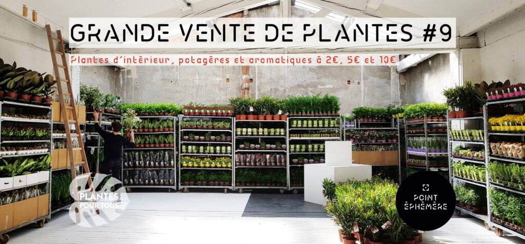 Grande vente de plantes samedi 12 et dimanche 13 mai 2018 au Point Éphémère