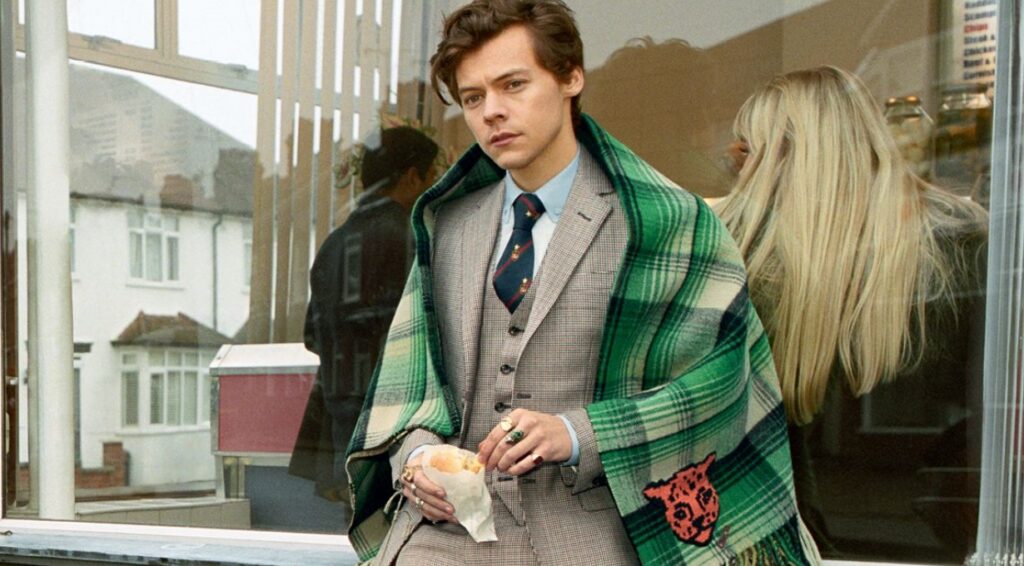 Harry Styles pour Gucci