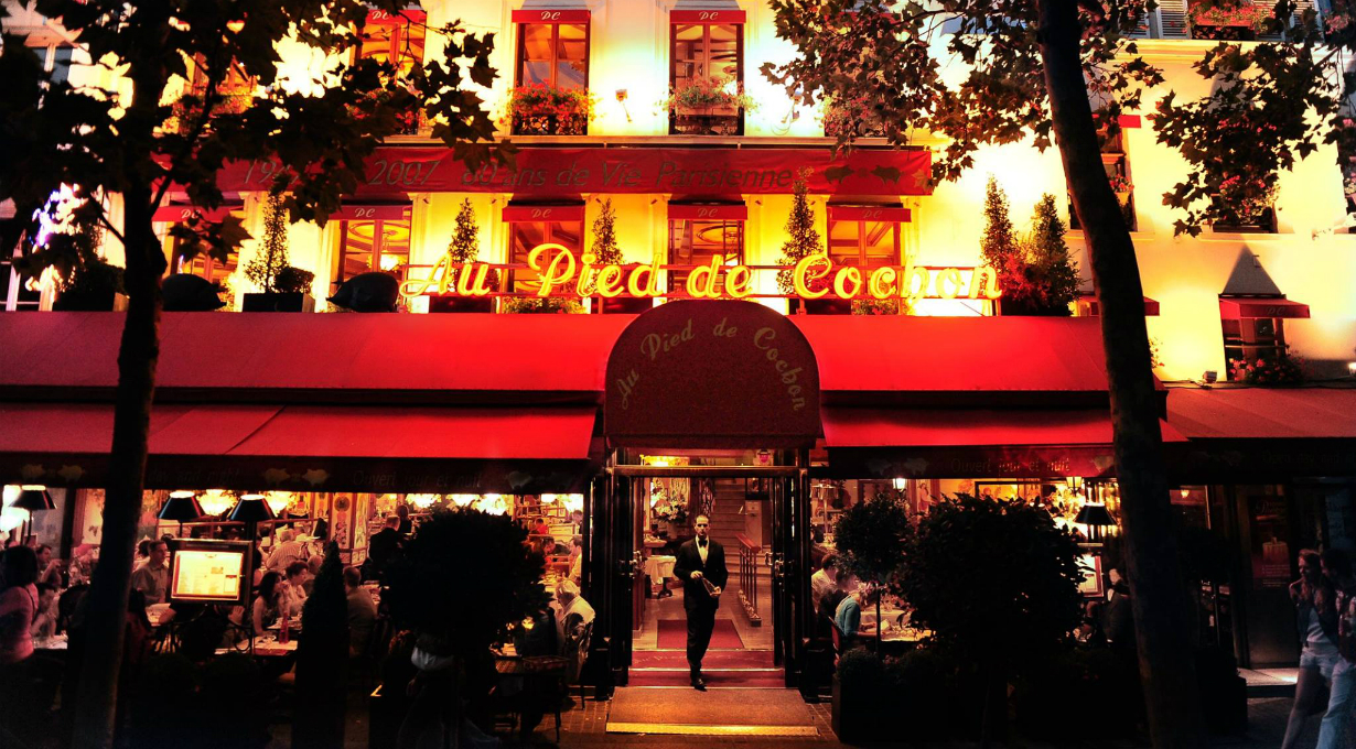 Les meilleurs restaurants parisiens ouverts la nuit : Au Pied de Cochon