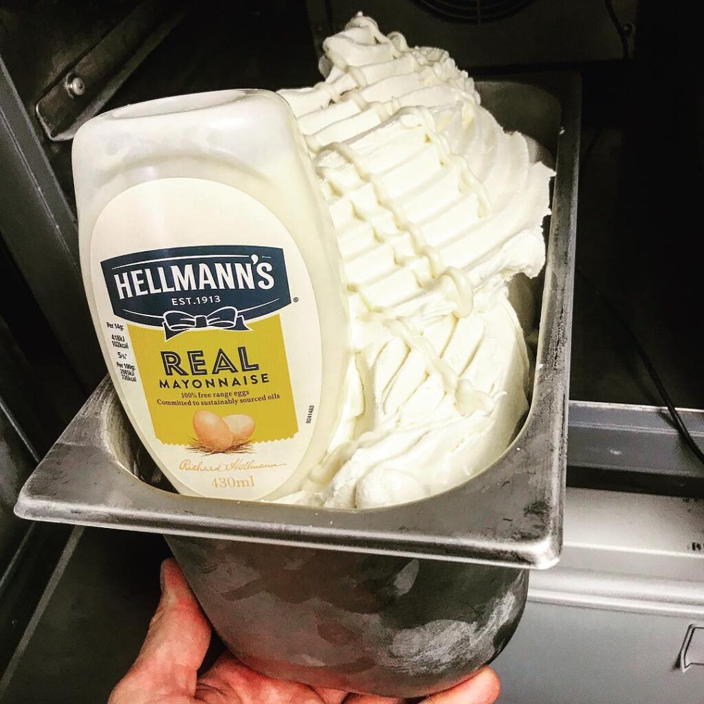 La glace à la mayonnaise de ICE