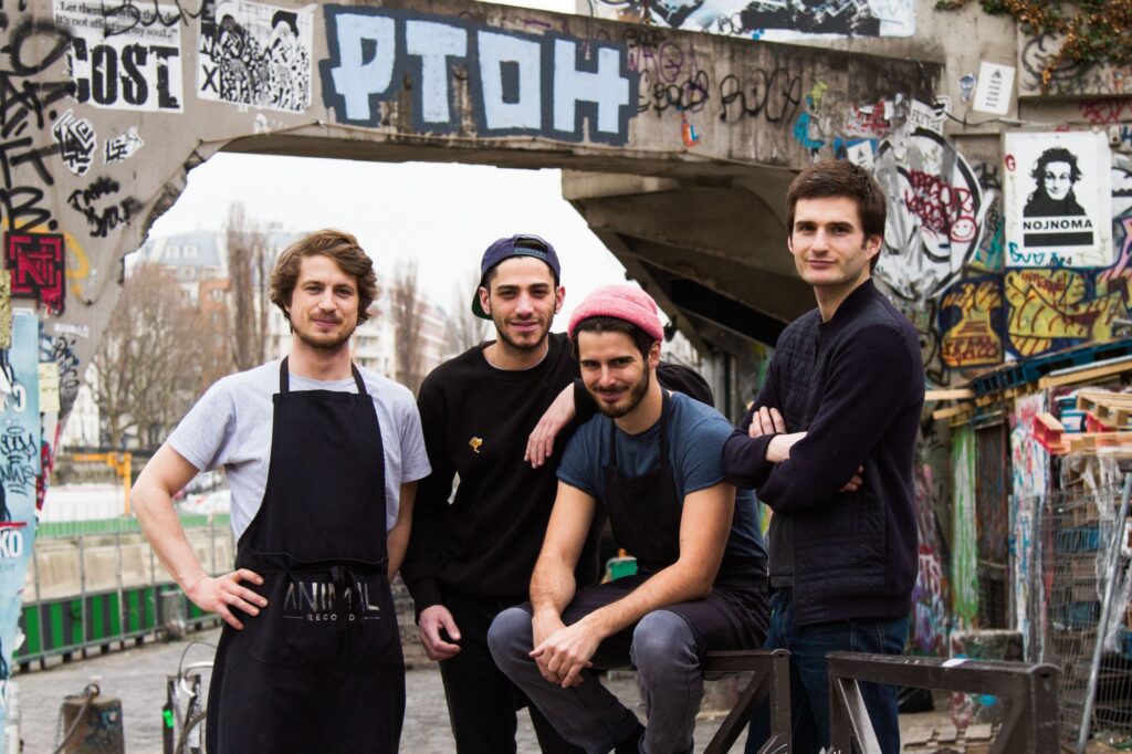 Jon, Barth, Paul et Antonin forment l'équipe d'Animal Kitchen.