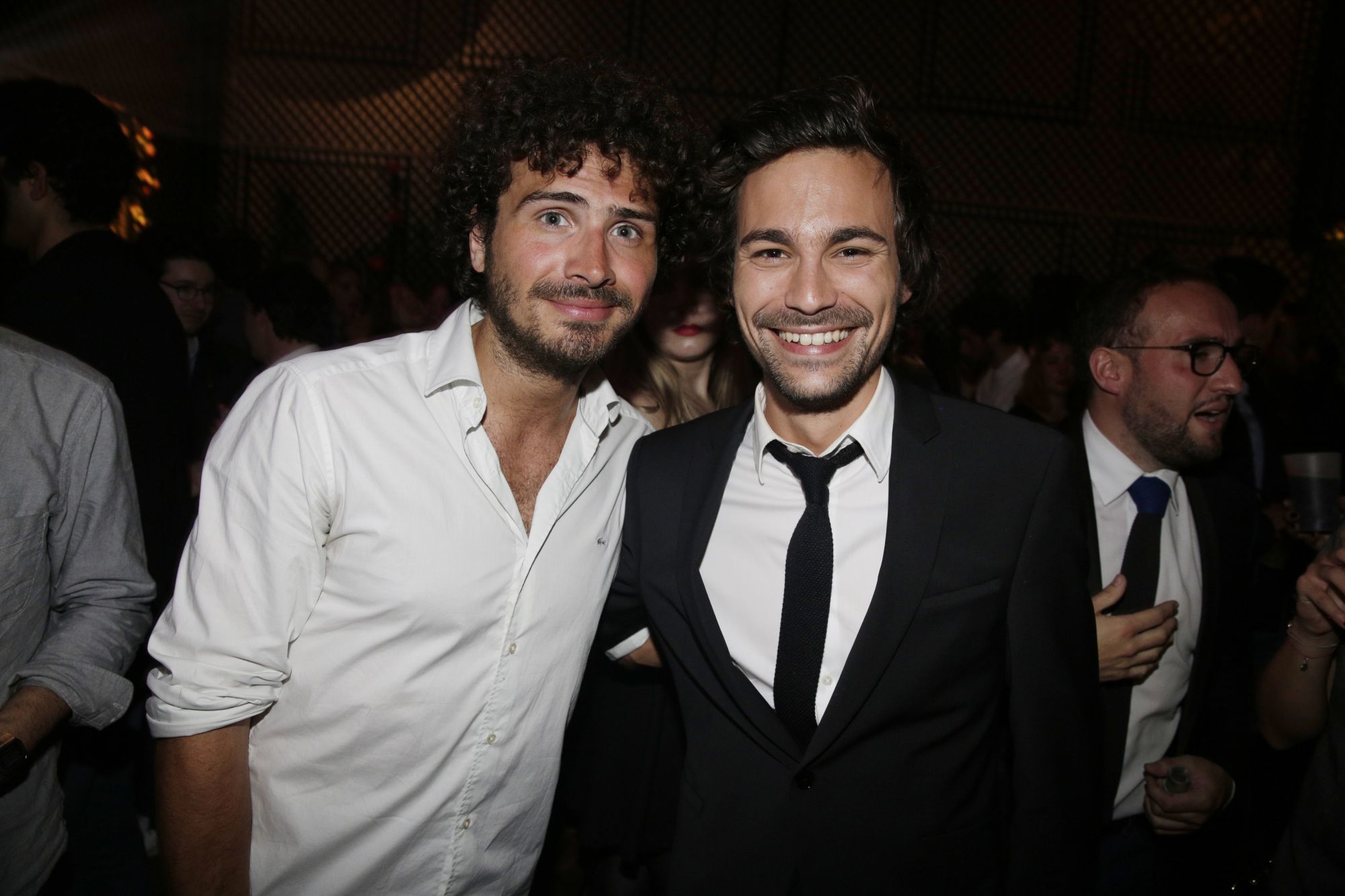 Maxime Musqua et Bertrand Chameroy à la Villa Schweppes 'Folies Tonic' au Maxim's le 16 avril 2015