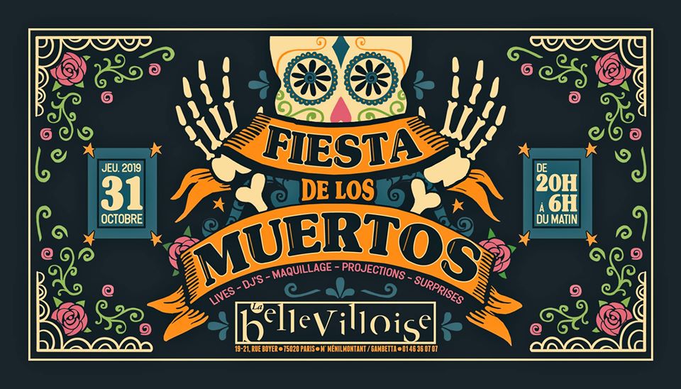 La Fiesta de Los Muertos à La Bellevilloise le 31 octobre 2019