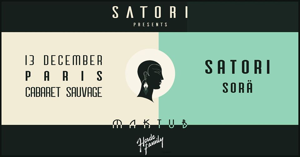 La soirée Maktub de Satori au Cabaret Sauvage le 13 décembre 2019