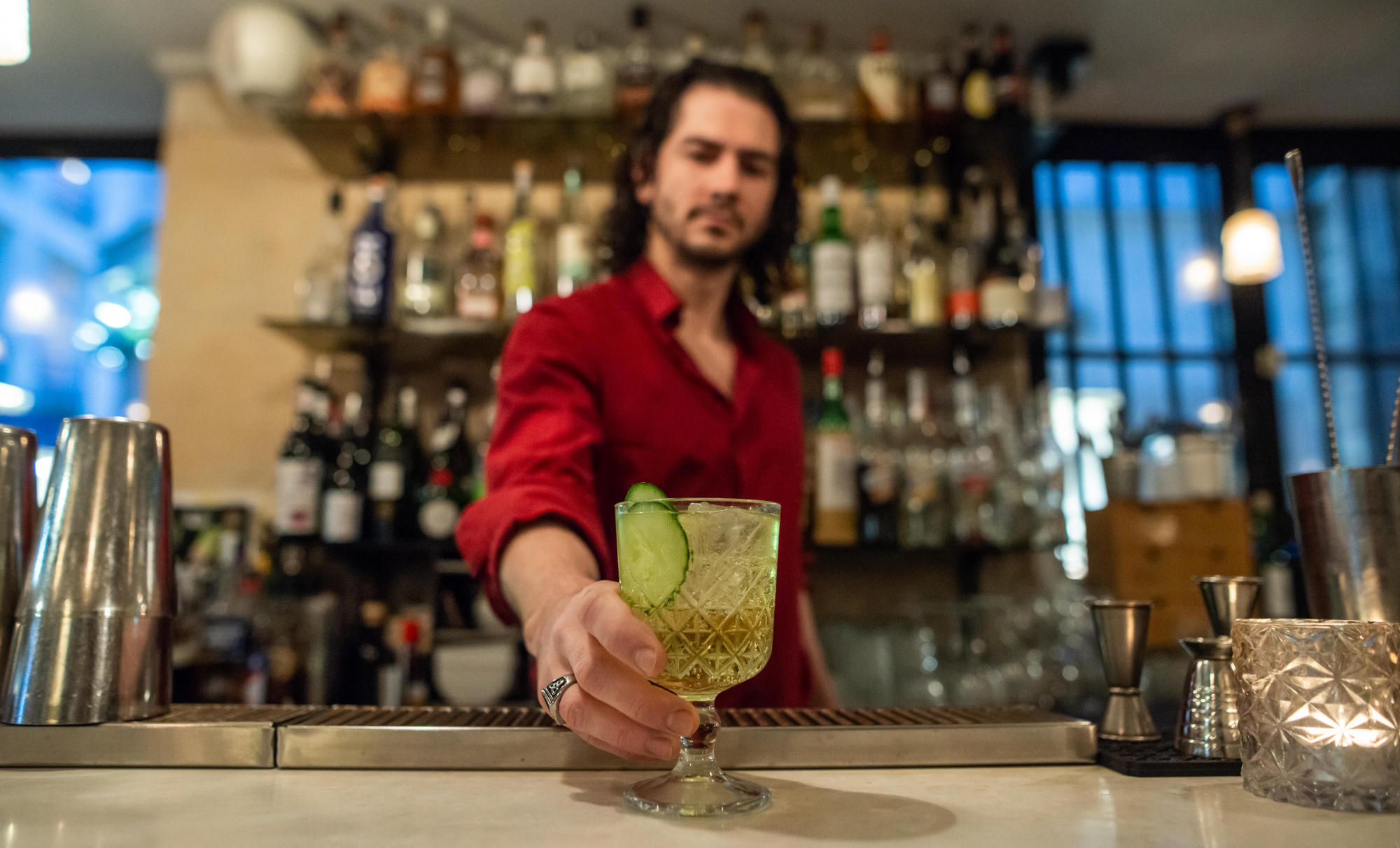 Le cocktail La Ligne Verte du bar Résistance