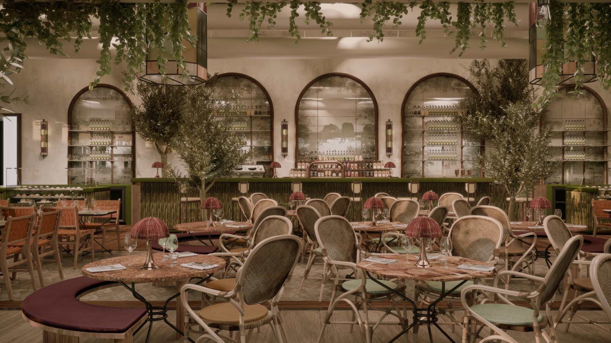 Simulations de la terrasse et du restaurant du Perchoir - Photo 2