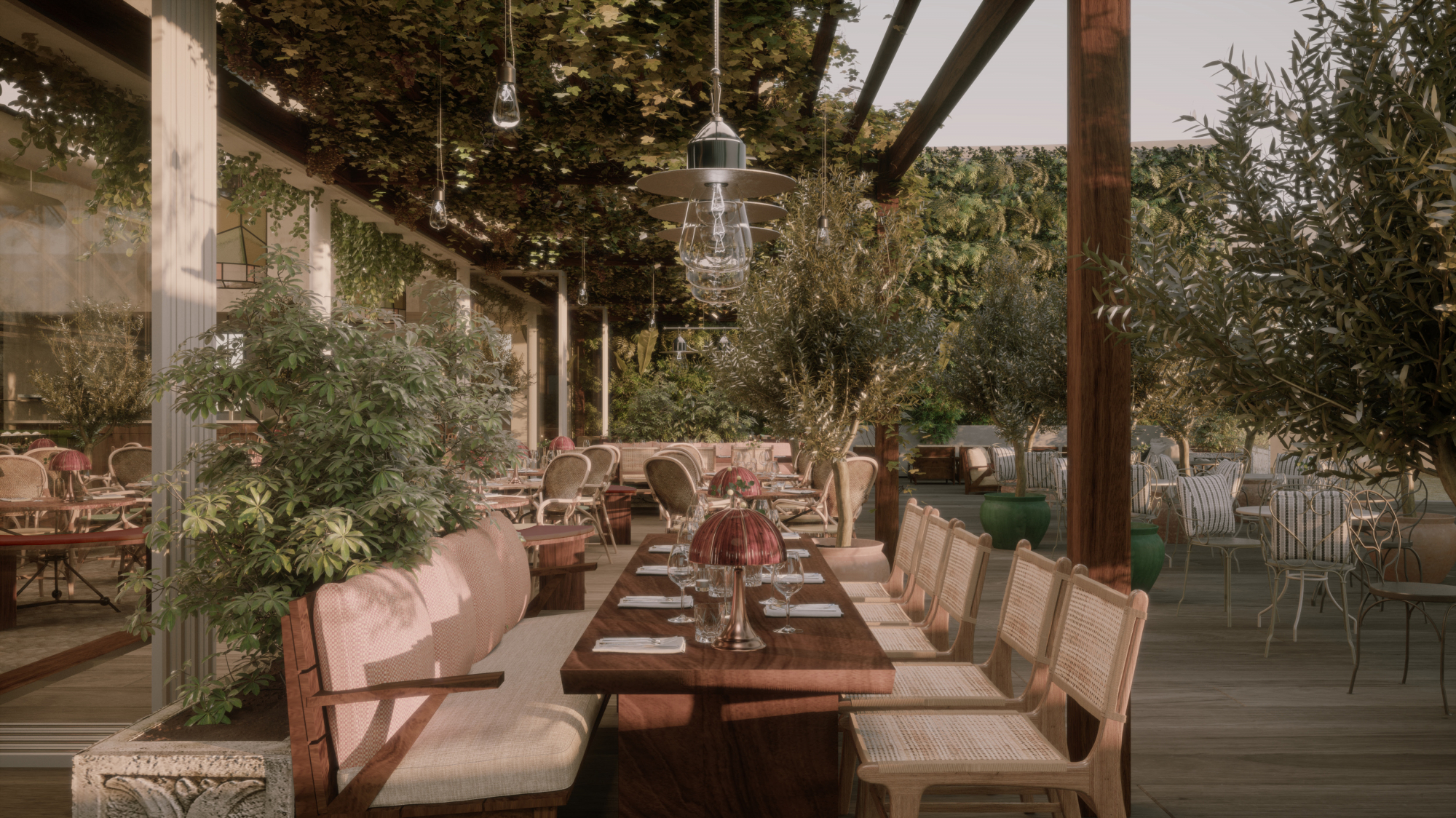 Simulations de la terrasse et du restaurant du Perchoir - Photo 3