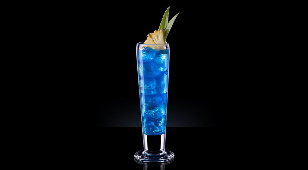 Le cocktail Blue Hawaiian