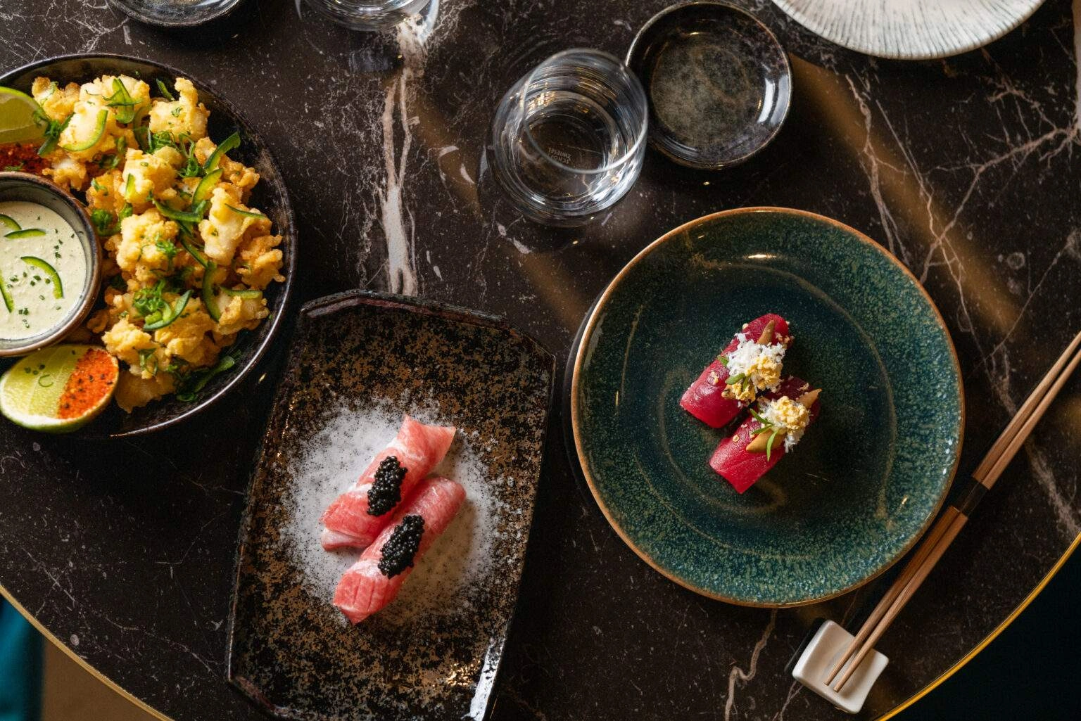 Quelques assiettes de la carte du Yakuza