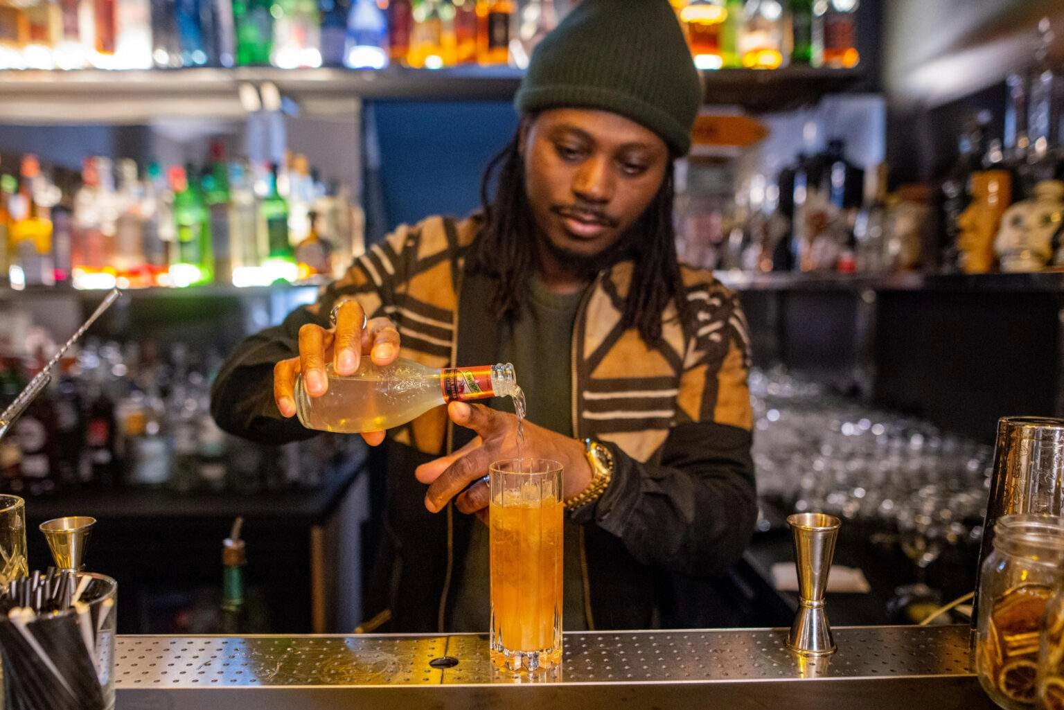 La recette du cocktail Japanese Stormy du bar Maze