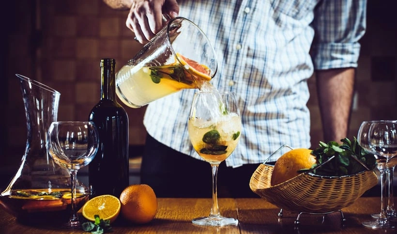 Recette Sangria Blanche au vin