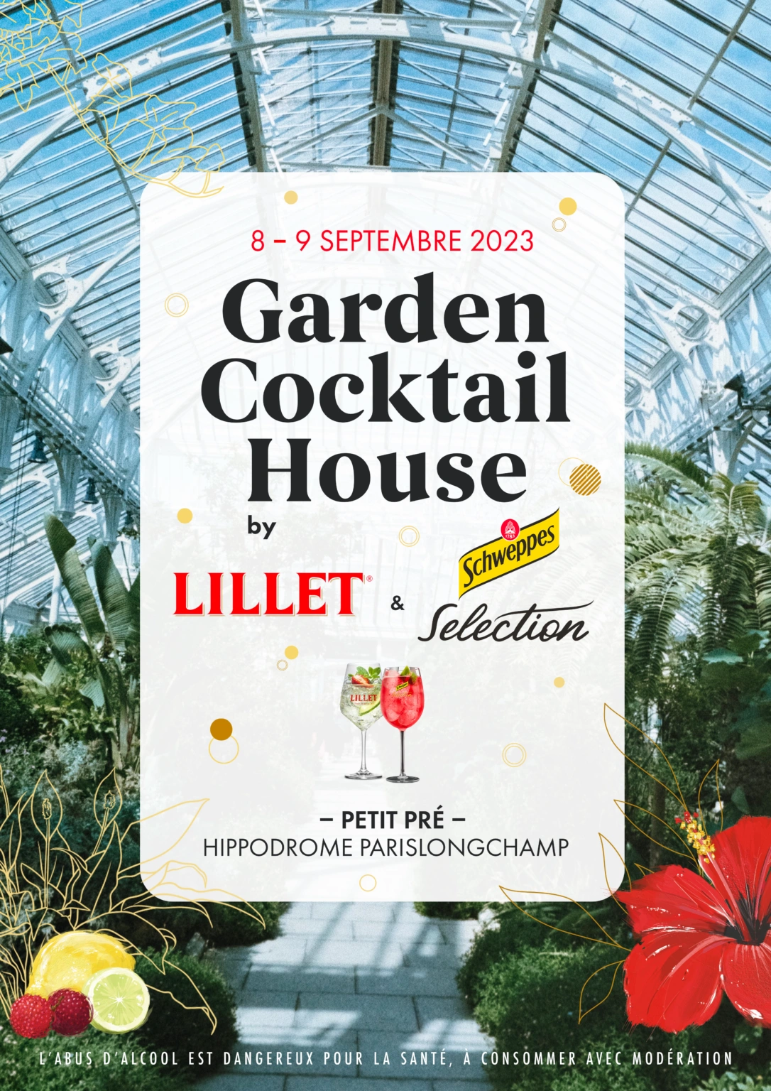 Affiche de l’événement Garden Cocktail House by Schweppes Selection et Lillet