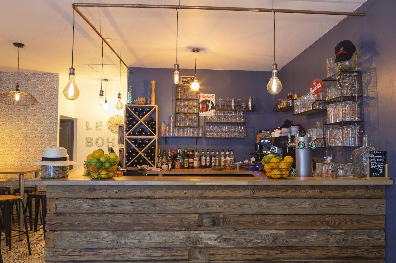 Le bar restaurant à tapas et cocktails Le Boho à Grenoble