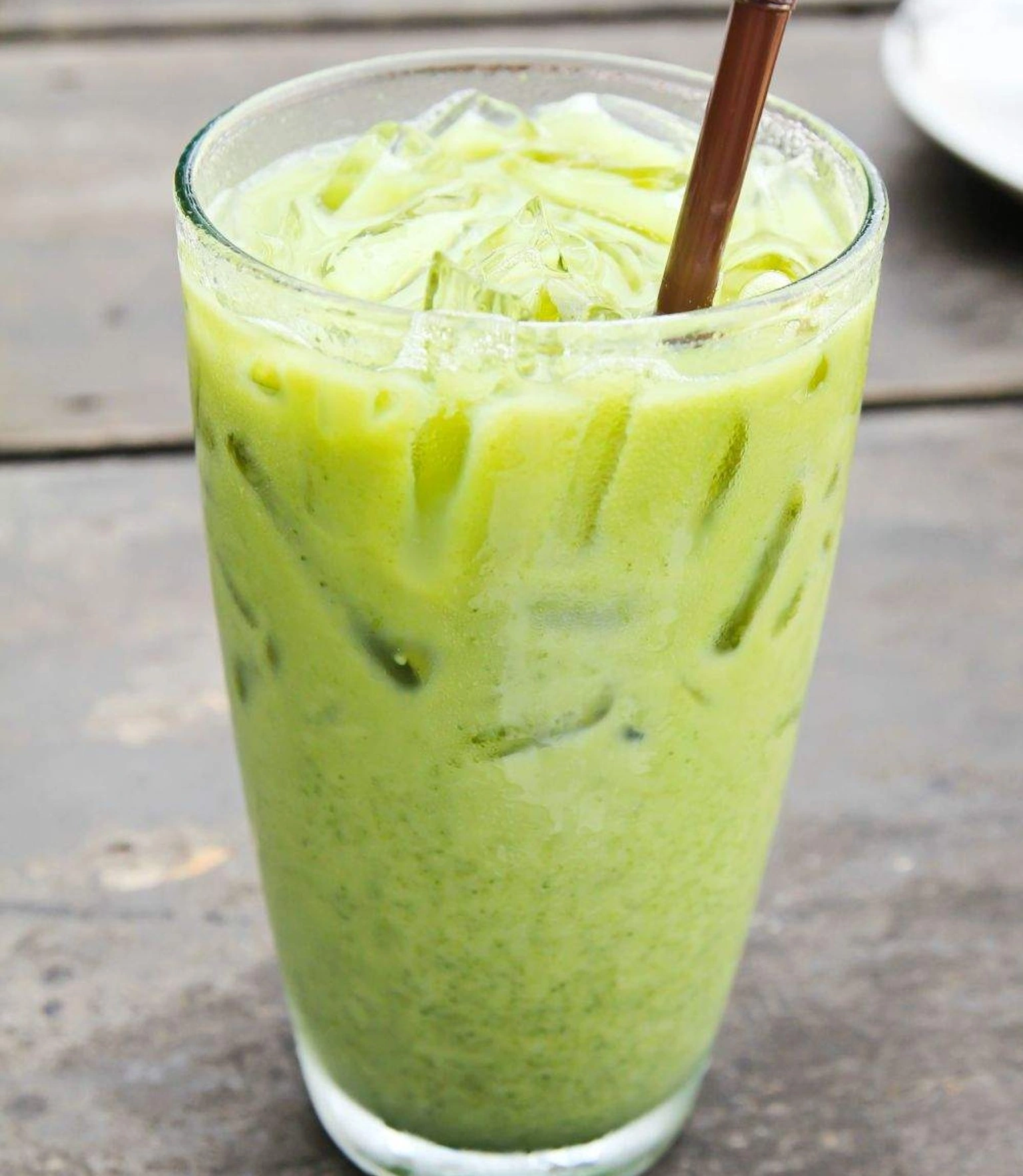 Recette cocktail smoothie vert à la pêche