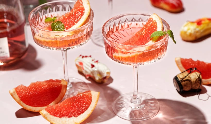 Recette Rose Pamplemousse au vin